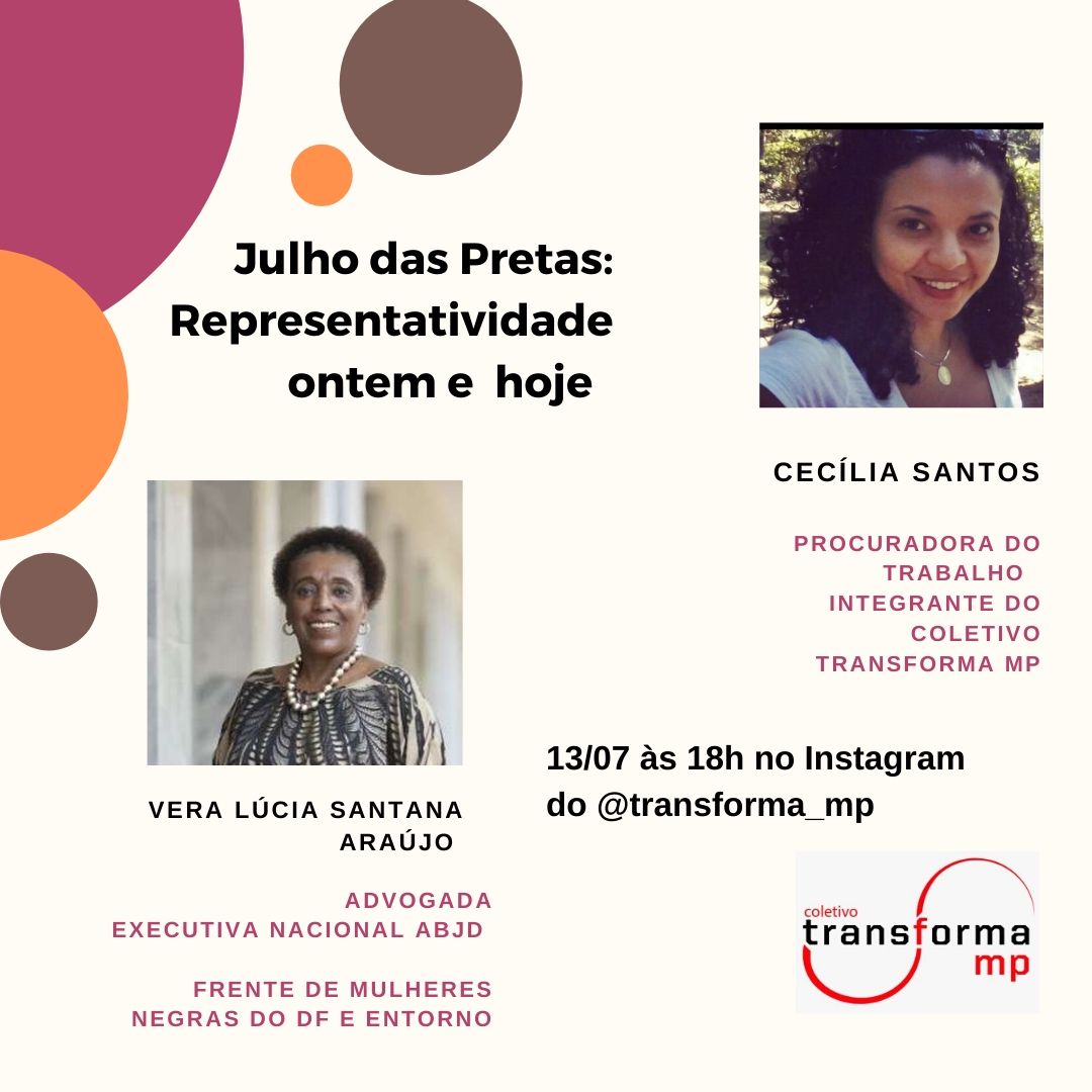 Live: Julho das Pretas: Representatividade ontem e hoje