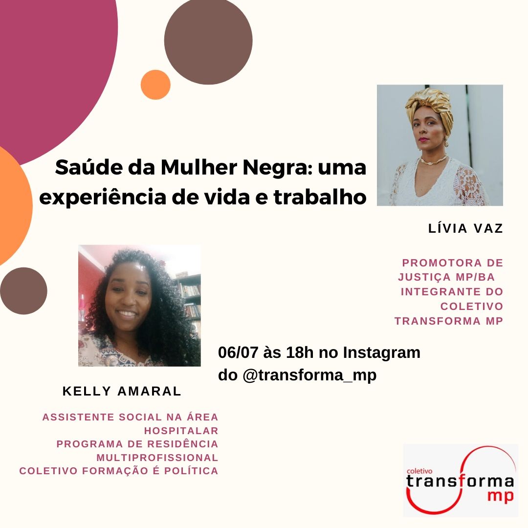 Live: Saúde da Mulher Negra: uma experiência de vida e trabalho
