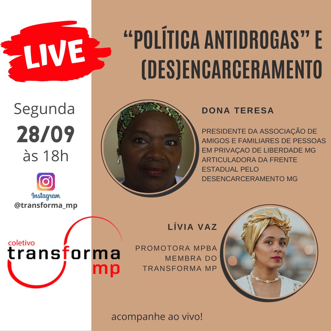 Live: “Política antidrogas” e (des)encarceramento