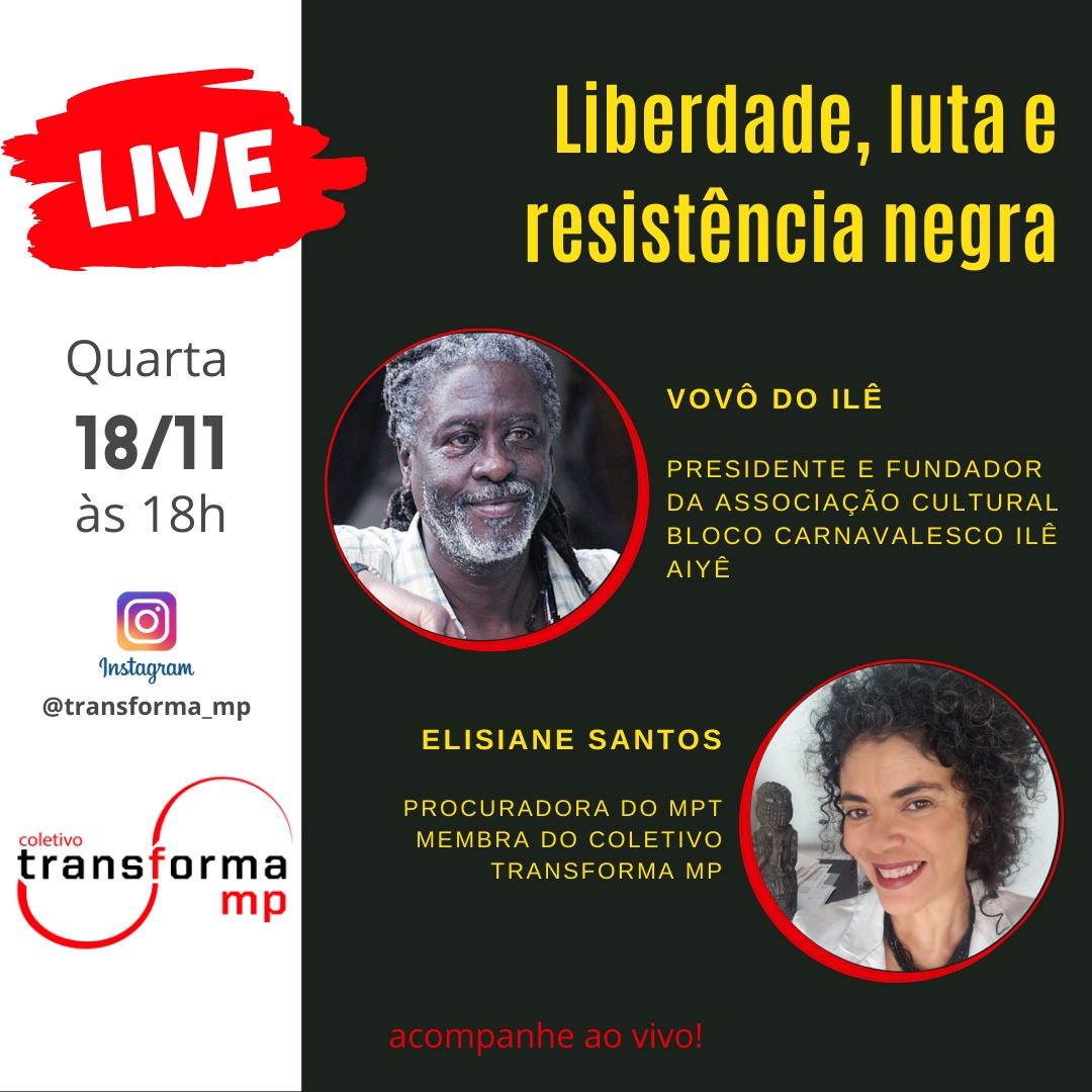 Live: Liberdade, luta e resistência negra