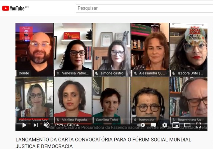 Lançamento da Carta convocatória do FSMJD