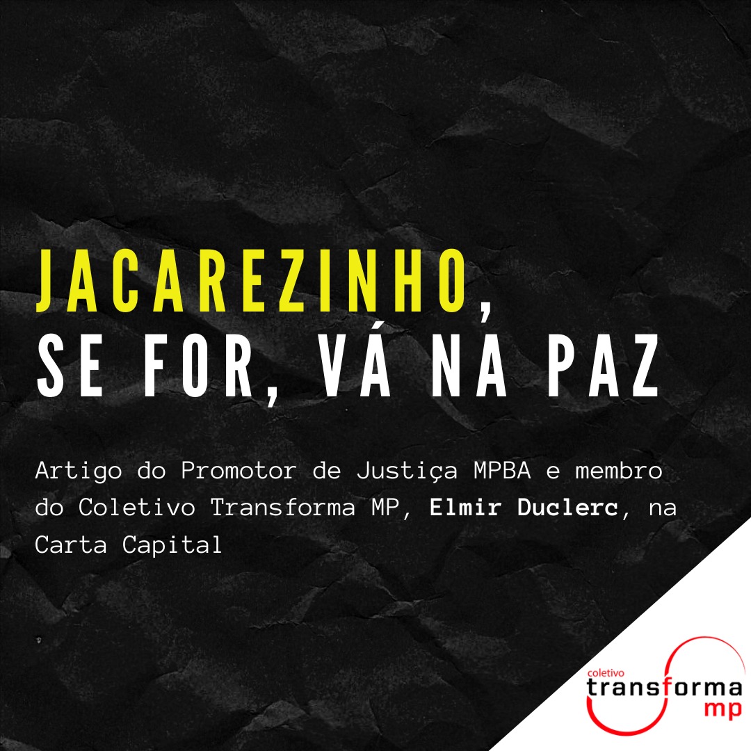 Jacarezinho, se for, vá na paz