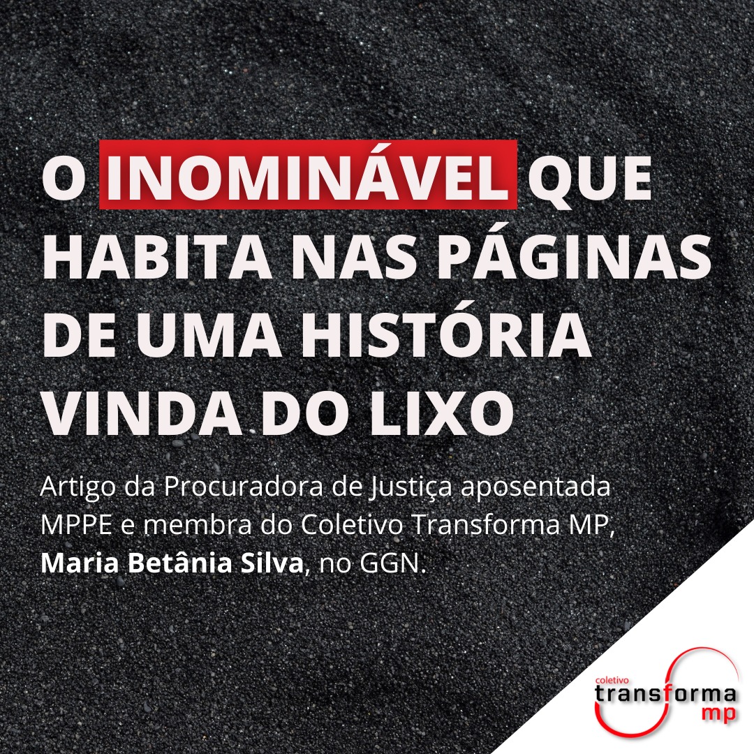 O inominável que habita nas páginas de uma história vinda do lixo