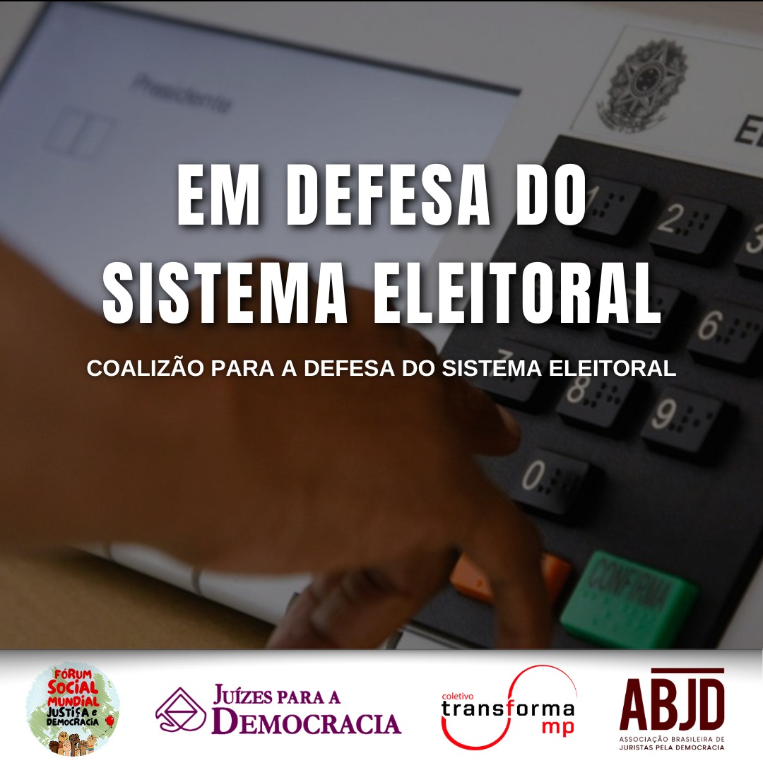 Coalizão para a defesa do Sistema Eleitoral entra com representação contra Bolsonaro